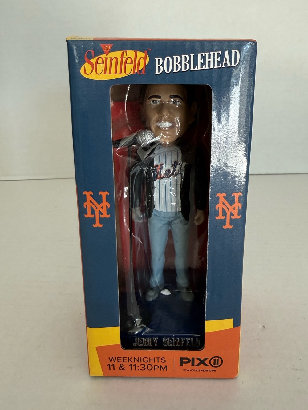 Jerry Seinfeld New York Mets Bobblehead SGA 2019 Citi Field Stadium Collectible